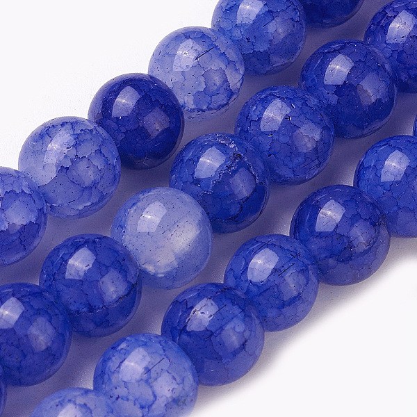 PandaHall Crackle Glass Beads Strands, Round, Marine Blue, 8~8.5mm, Hole: 1mm, about 48pcs/strand, 14.7 inch(37.5cm) Glass Round
PandaHall Crackle Glass Beads Strands, Round, Marine Blue, 8~8.5mm, Hole: 1mm, about 48pcs/strand, 14.7 inch(37.5cm) Glass Round