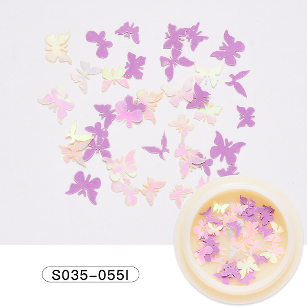 PandaHall Paper Cabochons, Fashion Nail Art Decorations, Butterfly, Medium Orchid, 3~5x5~7x0.1mm, 50pcs/box Paper Butterfly Purple
PandaHall Paper Cabochons, Fashion Nail Art Decorations, Butterfly, Medium Orchid, 3~5x5~7x0.1mm, 50pcs/box Paper Butterfly Purple