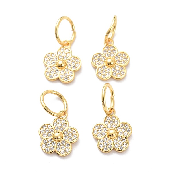PandaHall Brass Micro Pave Clear Cubic Zirconia Charms, with Jump Ring, Long-Lasting Plated, Flower, Real 18K Gold Plated, 15x13x3mm, Jump...
PandaHall Brass Micro Pave Clear Cubic Zirconia Charms, with Jump Ring, Long-Lasting Plated, Flower, Real 18K Gold Plated, 15x13x3mm, Jump...