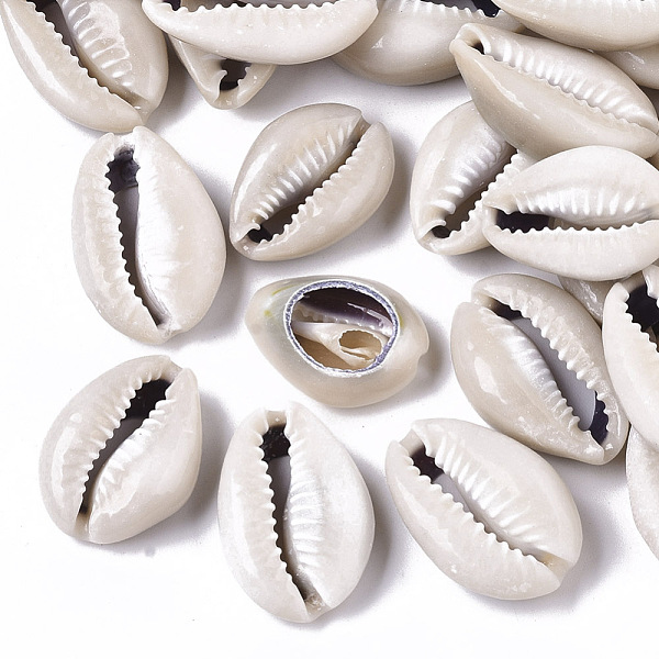 PandaHall Natural Cowrie Shell Beads, No Hole/Undrilled, Linen, 22~28x16~19x8~9mm Cowrie Shell Shell Shape Brown
PandaHall Natural Cowrie Shell Beads, No Hole/Undrilled, Linen, 22~28x16~19x8~9mm Cowrie Shell Shell Shape Brown