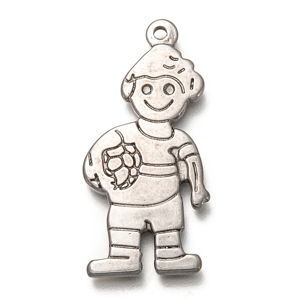 PandaHall 304 Stainless Steel Pendants, Boy, Stainless Steel Color, 36x17x2mm, Hole: 1.6mm 304 Stainless Steel Human
PandaHall 304 Stainless Steel Pendants, Boy, Stainless Steel Color, 36x17x2mm, Hole: 1.6mm 304 Stainless Steel Human