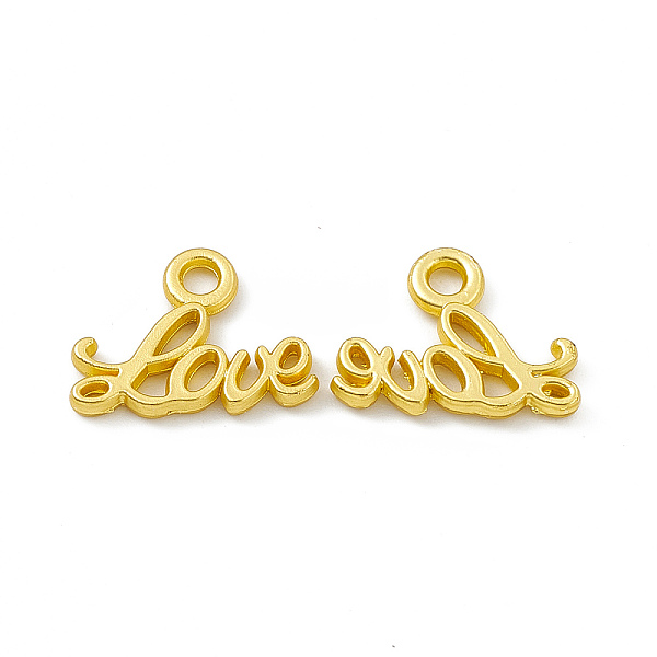 PandaHall Rack Plating Alloy Charms, Cadmium Free & Lead Free & Nickle Free, Word Love Charm, Matte Gold Color, 10x13x1.5mm, Hole: 1.8mm...
PandaHall Rack Plating Alloy Charms, Cadmium Free & Lead Free & Nickle Free, Word Love Charm, Matte Gold Color, 10x13x1.5mm, Hole: 1.8mm...