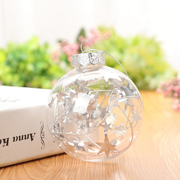 PandaHall Transparent Plastic Fillable Ball Pendants Decorations, with Sequin Stars inside, Christmas Tree Hanging Ornament, Clear, 60mm...
PandaHall Transparent Plastic Fillable Ball Pendants Decorations, with Sequin Stars inside, Christmas Tree Hanging Ornament, Clear, 60mm...