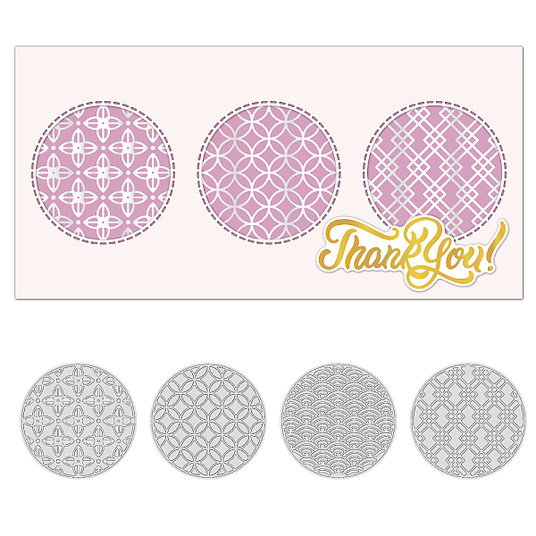 PandaHall GLOBLELAND 4Pcs Round Decoration Theme Hot Foil Plate Metal Flower Wave Round Frame Foil Plates Dies Emboss Molds for Card Making...
PandaHall GLOBLELAND 4Pcs Round Decoration Theme Hot Foil Plate Metal Flower Wave Round Frame Foil Plates Dies Emboss Molds for Card Making...