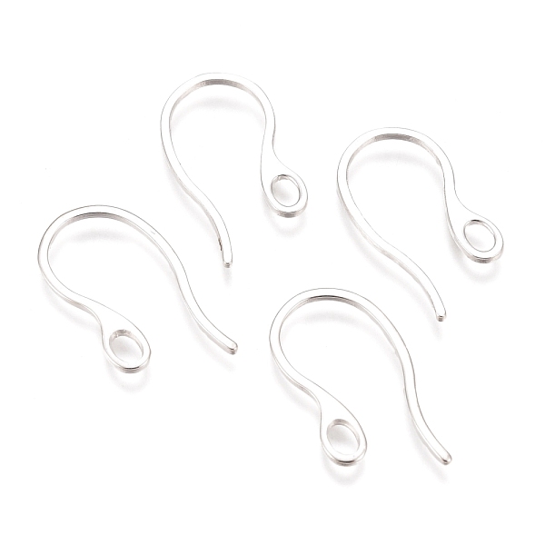 PandaHall 304 Stainless Steel Earring Hooks, with Horizontal Loop, Silver, 22x11.5x1mm, Hole: 3x2mm, 21 Gauge, Pin: 0.7~1mm 304 Stainless...
PandaHall 304 Stainless Steel Earring Hooks, with Horizontal Loop, Silver, 22x11.5x1mm, Hole: 3x2mm, 21 Gauge, Pin: 0.7~1mm 304 Stainless...
