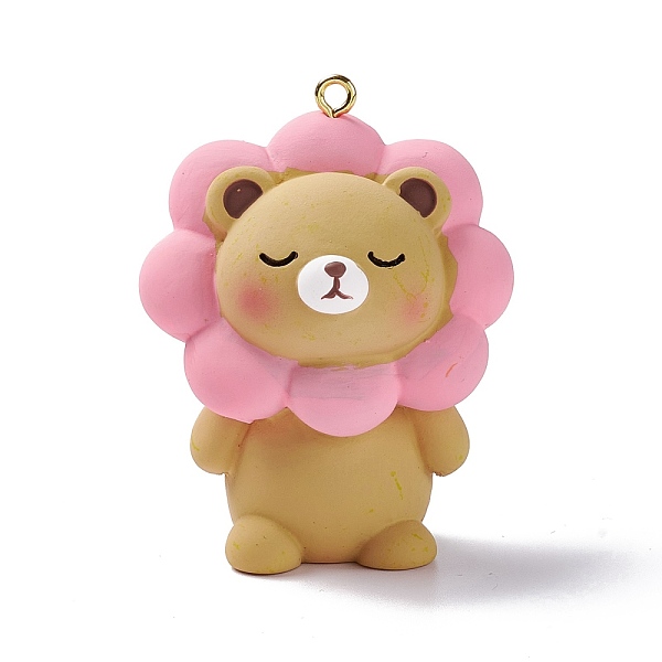 PandaHall Opaque PVC Plastic Big Pendants, with Golden Tone Iron Loops, Animal Charm, Hot Pink, Bear Pattern, 55.5x44x30mm, Hole: 2mm...
PandaHall Opaque PVC Plastic Big Pendants, with Golden Tone Iron Loops, Animal Charm, Hot Pink, Bear Pattern, 55.5x44x30mm, Hole: 2mm...