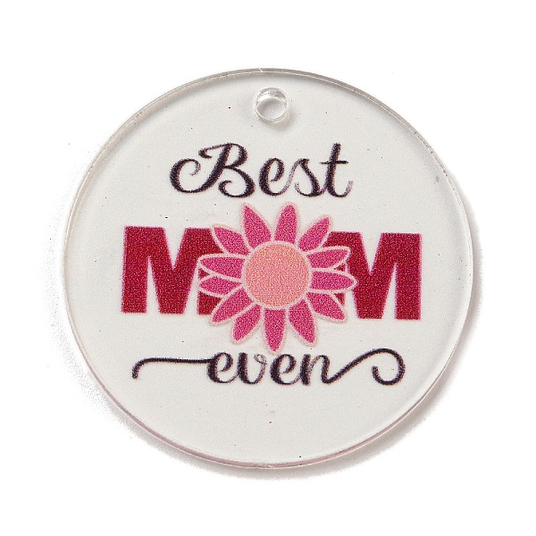 PandaHall Mother's Day Opaque Acrylic Pendants, Flat Round with Word, Hot Pink, 45x3mm, Hole: 3.5mm Acrylic Flat Round
PandaHall Mother's Day Opaque Acrylic Pendants, Flat Round with Word, Hot Pink, 45x3mm, Hole: 3.5mm Acrylic Flat Round