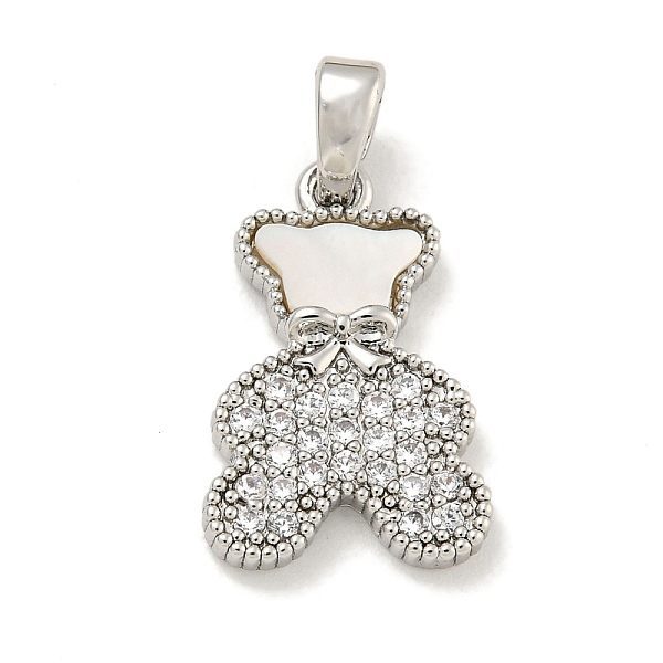 PandaHall Brass Micro Pave Clear Cubic Zirconia Pendants, with Shell, Bear, Platinum, 17x11x3mm, Hole: 4x2mm Brass+Cubic Zirconia+Shell Bear..., Green
PandaHall Brass Micro Pave Clear Cubic Zirconia Pendants, with Shell, Bear, Platinum, 17x11x3mm, Hole: 4x2mm Brass+Cubic Zirconia+Shell Bear..., Green