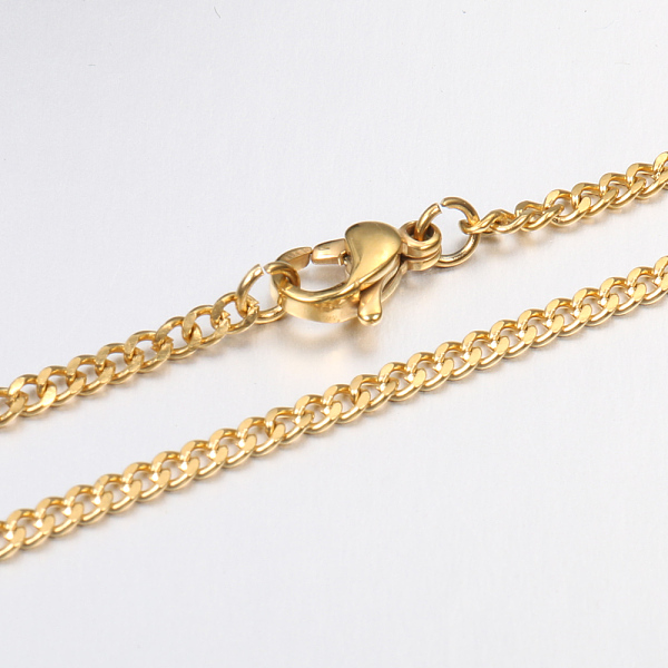PandaHall Unisex Casual Style 304 Stainless Steel Twisted Chain Necklaces, with Lobster Claw Clasps, Faceted, Golden, 23.6 inch(59.9cm) 304...
PandaHall Unisex Casual Style 304 Stainless Steel Twisted Chain Necklaces, with Lobster Claw Clasps, Faceted, Golden, 23.6 inch(59.9cm) 304...