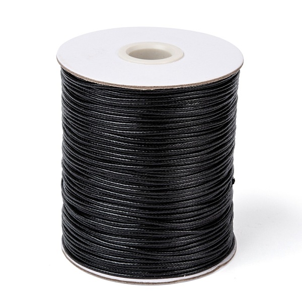 PandaHall Korean Waxed Polyester Cord, Bead Cord, Black, 1.2mm, about 185yards/roll Waxed Polyester Cord Round Black
PandaHall Korean Waxed Polyester Cord, Bead Cord, Black, 1.2mm, about 185yards/roll Waxed Polyester Cord Round Black