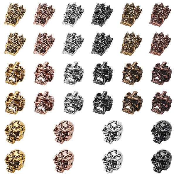 PandaHall Tibetan Style Alloy Beads, Skull, Lead Free & Cadmium Free, Mixed Color, 28pcs/box Alloy Skull
PandaHall Tibetan Style Alloy Beads, Skull, Lead Free & Cadmium Free, Mixed Color, 28pcs/box Alloy Skull
