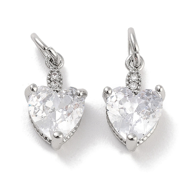 PandaHall Brass Micro Pave Cubic Zirconia Charms, with Jump Ring, Heart, Platinum, Clear, 13x7.5x5mm, Hole: 3mm Brass+Cubic Zirconia Heart...
PandaHall Brass Micro Pave Cubic Zirconia Charms, with Jump Ring, Heart, Platinum, Clear, 13x7.5x5mm, Hole: 3mm Brass+Cubic Zirconia Heart...