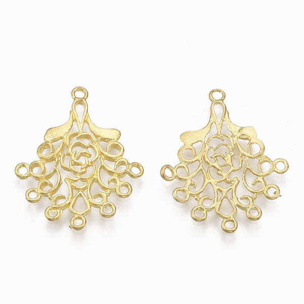 PandaHall Brass Chandelier Components Links, Nickel Free, Flower, Raw(Unplated), 24x19x1mm, Hole: 1mm Brass Flower
PandaHall Brass Chandelier Components Links, Nickel Free, Flower, Raw(Unplated), 24x19x1mm, Hole: 1mm Brass Flower