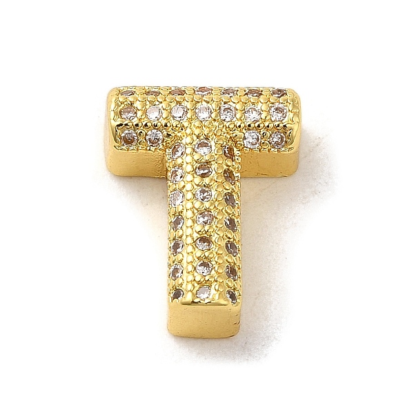 PandaHall Brass Micro Pave Clear Cubic Zirconia Charms, Real 18K Gold Plated, Letter T, 12.5x10x5mm, Hole: 2mm Brass+Cubic Zirconia Letter T...
PandaHall Brass Micro Pave Clear Cubic Zirconia Charms, Real 18K Gold Plated, Letter T, 12.5x10x5mm, Hole: 2mm Brass+Cubic Zirconia Letter T...