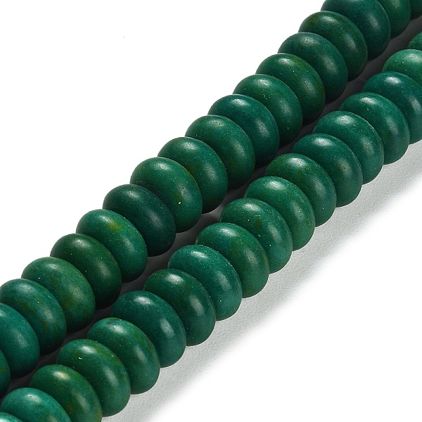 PandaHall Synthetic Turquoise Beads Strands, Rondelle, Dyed, Dark Green, 10x5mm, Hole: 1mm, about 77pcs/strand, 15.16 inch(38.5cm) Synthetic...
PandaHall Synthetic Turquoise Beads Strands, Rondelle, Dyed, Dark Green, 10x5mm, Hole: 1mm, about 77pcs/strand, 15.16 inch(38.5cm) Synthetic...