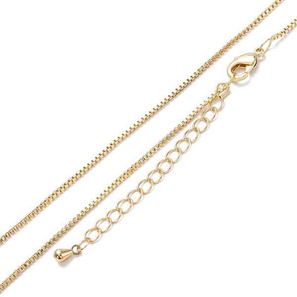 PandaHall Brass Box Chain Necklaces, Long-Lasting Plated, Real 18K Gold Plated, 16.34 inch(41.5cm) Brass
PandaHall Brass Box Chain Necklaces, Long-Lasting Plated, Real 18K Gold Plated, 16.34 inch(41.5cm) Brass