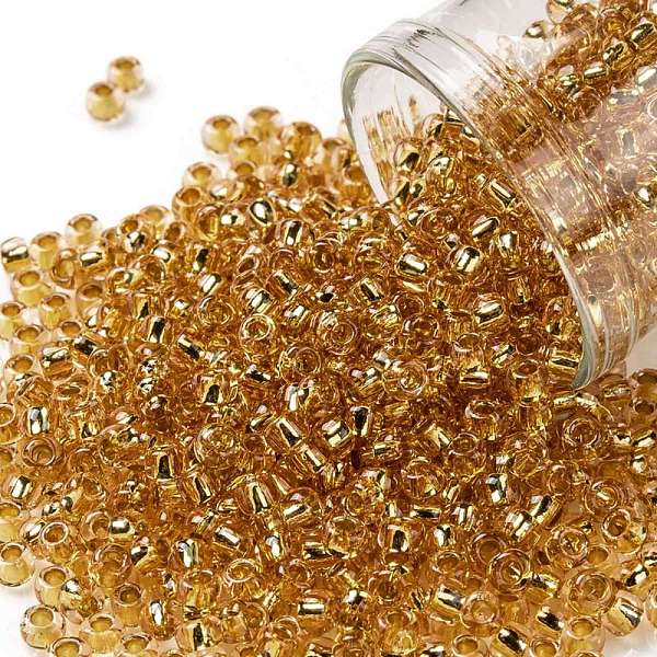 PandaHall TOHO Round Seed Beads, Japanese Seed Beads, (753) 24K Gold Lined Rose Gold, 8/0, 3mm, Hole: 1mm, about 220pcs/10g Glass Gold
PandaHall TOHO Round Seed Beads, Japanese Seed Beads, (753) 24K Gold Lined Rose Gold, 8/0, 3mm, Hole: 1mm, about 220pcs/10g Glass Gold