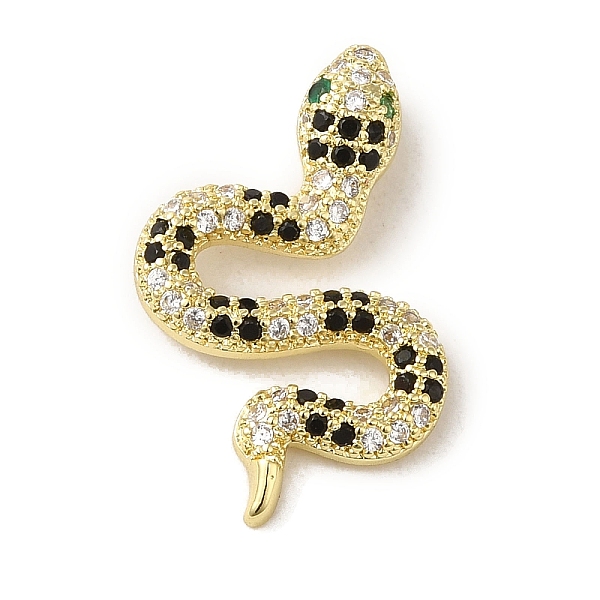 PandaHall Brass Micro Pave Cubic Zirconia Pendant, Real 18K Gold Plated, Snake, 25x16x6mm, Hole: 4x2mm Brass+Cubic Zirconia Snake Black
PandaHall Brass Micro Pave Cubic Zirconia Pendant, Real 18K Gold Plated, Snake, 25x16x6mm, Hole: 4x2mm Brass+Cubic Zirconia Snake Black