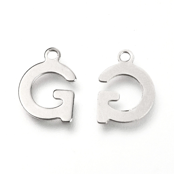 PandaHall 201 Stainless Steel Charms, Alphabet, Letter.G, 12x8.4x0.6mm, Hole: 1.4mm 201 Stainless Steel Letter G
PandaHall 201 Stainless Steel Charms, Alphabet, Letter.G, 12x8.4x0.6mm, Hole: 1.4mm 201 Stainless Steel Letter G