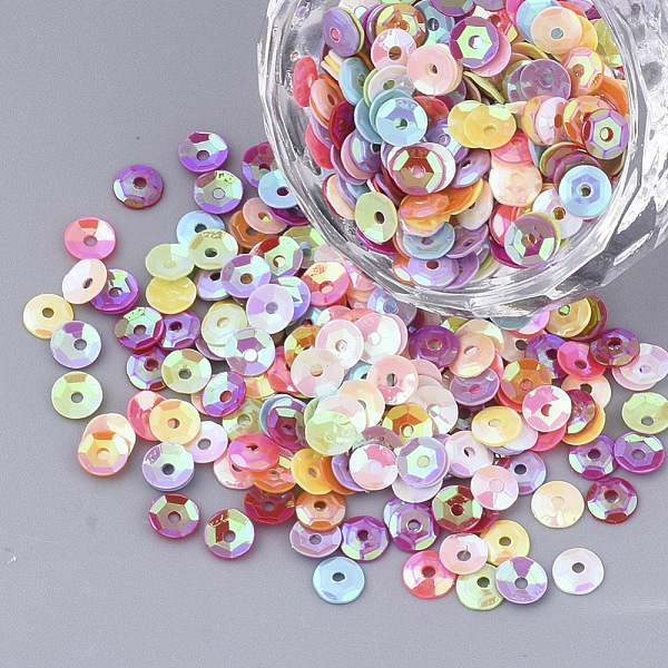 PandaHall Ornament Accessories, PVC Plastic Paillette/Sequins Beads, Faceted, Flat Round, Mixed Color, 4.5x1mm, Hole: 1mm, about 1100pcs/bag..., Multicolor
PandaHall Ornament Accessories, PVC Plastic Paillette/Sequins Beads, Faceted, Flat Round, Mixed Color, 4.5x1mm, Hole: 1mm, about 1100pcs/bag..., Multicolor