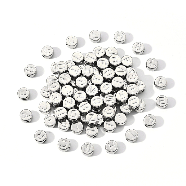 PandaHall CCB Plastic Beads, Flat Round with Random Mixed Letters, Platinum, 7x4mm, Hole: 1.4mm, about 100pcs/bag Plastic Letter
PandaHall CCB Plastic Beads, Flat Round with Random Mixed Letters, Platinum, 7x4mm, Hole: 1.4mm, about 100pcs/bag Plastic Letter
