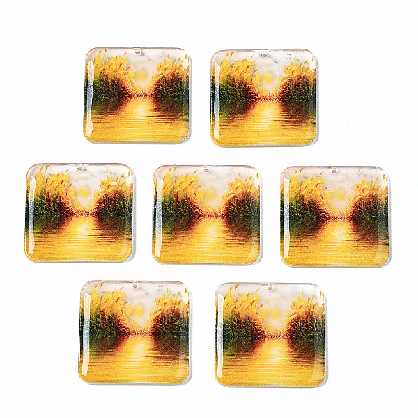 PandaHall Transparent Printed Acrylic Pendants, Square with Scenery, Colorful, 32x32x3mm, Hole: 1.2mm Acrylic Square
PandaHall Transparent Printed Acrylic Pendants, Square with Scenery, Colorful, 32x32x3mm, Hole: 1.2mm Acrylic Square