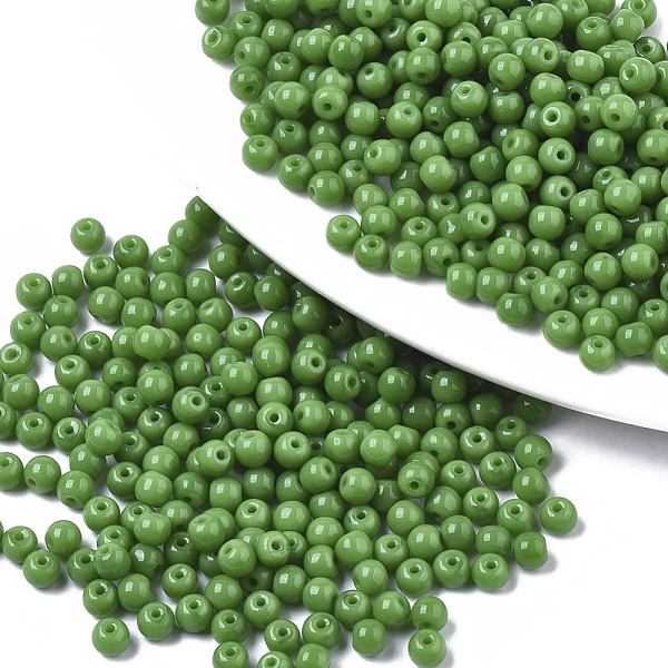 PandaHall Opaque Colours Glass Beads, Round, Green, 4x3mm, Hole: 1mm, about 4500pcs/bag Glass Round Green
PandaHall Opaque Colours Glass Beads, Round, Green, 4x3mm, Hole: 1mm, about 4500pcs/bag Glass Round Green