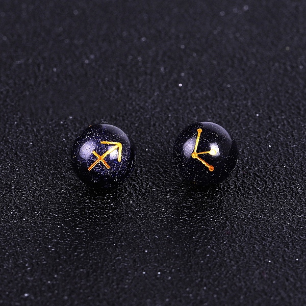 PandaHall Synthetic Blue Goldstone Carved Constellation Beads, Round Beads, Sagittarius, 10mm Blue Goldstone Sagittarius
PandaHall Synthetic Blue Goldstone Carved Constellation Beads, Round Beads, Sagittarius, 10mm Blue Goldstone Sagittarius
