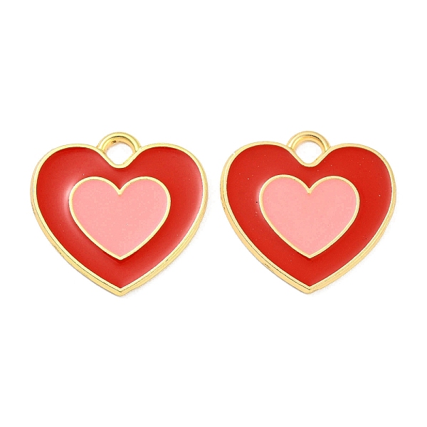 PandaHall Eco-Friendly Alloy Enamel Pendants, Lead Free & Cadmium Free & Nickel Free, Golden, Heart Charm, FireBrick, 19x20x1mm, Hole: 2.5mm..., Red
PandaHall Eco-Friendly Alloy Enamel Pendants, Lead Free & Cadmium Free & Nickel Free, Golden, Heart Charm, FireBrick, 19x20x1mm, Hole: 2.5mm..., Red