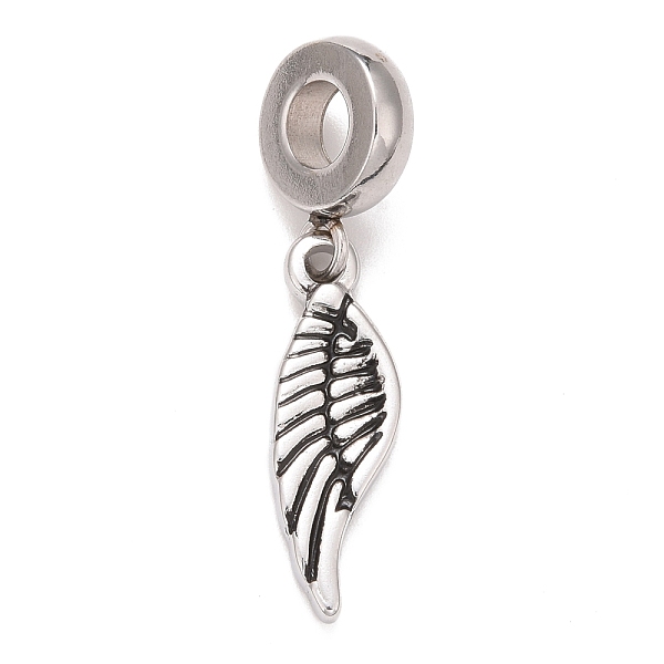 PandaHall 304 Stainless Steel European Dangle Charms, Large Hole Pendants, Wings, Antique Silver, 29.5mm, Hole: 4mm, Wing: 19.5x6x2mm 304...
PandaHall 304 Stainless Steel European Dangle Charms, Large Hole Pendants, Wings, Antique Silver, 29.5mm, Hole: 4mm, Wing: 19.5x6x2mm 304...