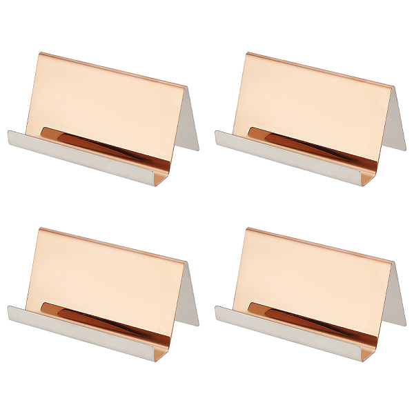 PandaHall Rectangle 304 Stainless Steel Business Card Holder, Name Card Stand, Rose Gold, 90x50x51mm Stainless Steel Rectangle
PandaHall Rectangle 304 Stainless Steel Business Card Holder, Name Card Stand, Rose Gold, 90x50x51mm Stainless Steel Rectangle