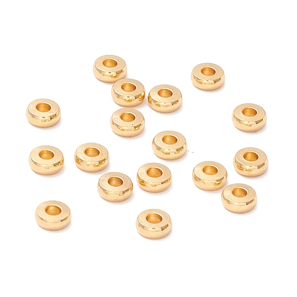 PandaHall 202 Stainless Steel Beads, Disc/Flat Round, Real 18K Gold Plated, 4x1.5mm, Hole: 1.5mm 202 Stainless Steel Disc
PandaHall 202 Stainless Steel Beads, Disc/Flat Round, Real 18K Gold Plated, 4x1.5mm, Hole: 1.5mm 202 Stainless Steel Disc