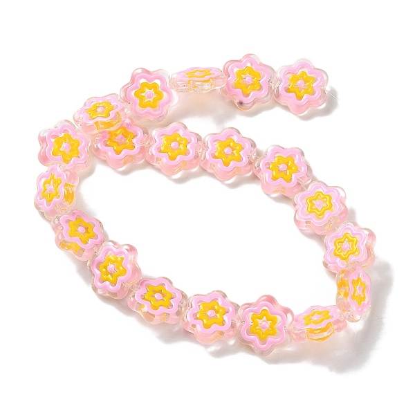 PandaHall Glass Beads Strands, with Enamel, Flower, PeachPuff, 18x19.5x5mm, Hole: 1.1mm, about 20pcs/strand, 14.17 inch(36cm) Glass Flower..., Brown
PandaHall Glass Beads Strands, with Enamel, Flower, PeachPuff, 18x19.5x5mm, Hole: 1.1mm, about 20pcs/strand, 14.17 inch(36cm) Glass Flower..., Brown