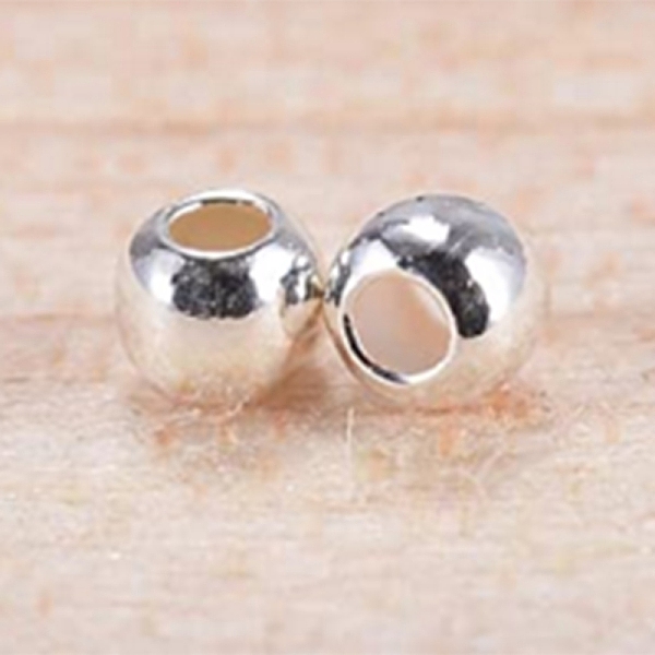 PandaHall 925 Sterling Silver Spacer Beads, Round, Silver, 4mm, Hole: 1.4~1.5mm, 10Pcs/g Sterling Silver Round
PandaHall 925 Sterling Silver Spacer Beads, Round, Silver, 4mm, Hole: 1.4~1.5mm, 10Pcs/g Sterling Silver Round