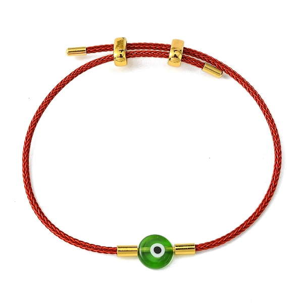 PandaHall Lampwork Evil Eye & Brass Beaded Bangle, Stainless Steel Twist Rope Adjustable Bangles for Women, Lime Green, Inner Diameter...
PandaHall Lampwork Evil Eye & Brass Beaded Bangle, Stainless Steel Twist Rope Adjustable Bangles for Women, Lime Green, Inner Diameter...
