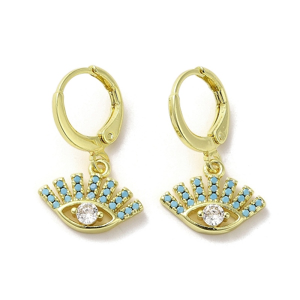 PandaHall Eye Real 18K Gold Plated Brass Dangle Leverback Earrings, with Glass and Cubic Zirconia, Turquoise, 23x14.5mm Cubic Zirconia Eye..., Green
PandaHall Eye Real 18K Gold Plated Brass Dangle Leverback Earrings, with Glass and Cubic Zirconia, Turquoise, 23x14.5mm Cubic Zirconia Eye..., Green