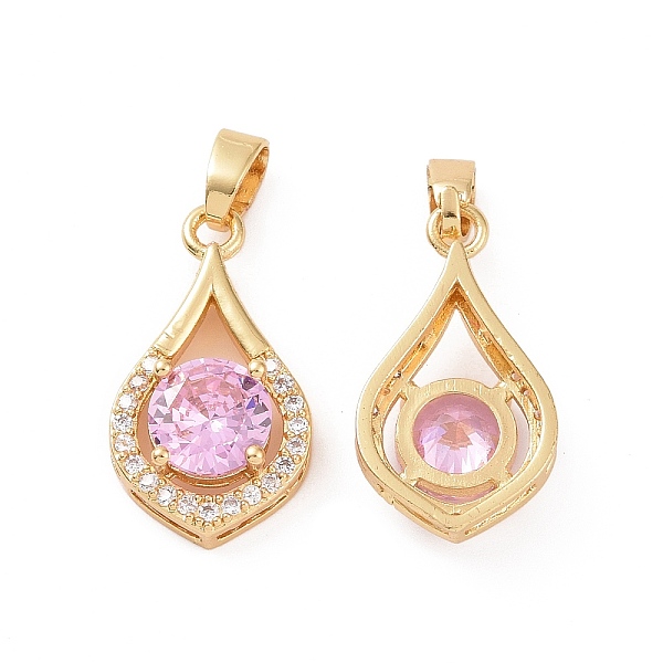 PandaHall Brass Micro Pave Cubic Zirconia Pendants, Real 18K Gold Plated, Teardrop Charms, Pink, 21x11.5x5mm, Hole: 5x3mm Brass+Cubic...
PandaHall Brass Micro Pave Cubic Zirconia Pendants, Real 18K Gold Plated, Teardrop Charms, Pink, 21x11.5x5mm, Hole: 5x3mm Brass+Cubic...