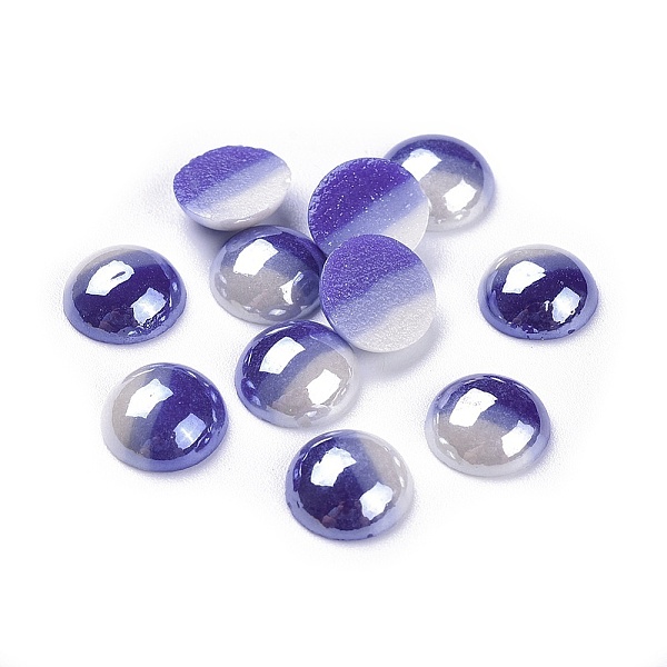 PandaHall Opaque Glass Cabochons, Stripe Pattern, Tri-color Stripe, Half Round, Colorful, 9.5~10x3.5mm Glass Half Round
PandaHall Opaque Glass Cabochons, Stripe Pattern, Tri-color Stripe, Half Round, Colorful, 9.5~10x3.5mm Glass Half Round