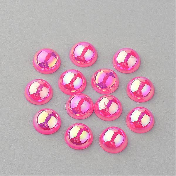 PandaHall Acrylic Cabochons, AB Color Plated, Half Round, Deep Pink, 8x4mm Acrylic Half Round Pink
PandaHall Acrylic Cabochons, AB Color Plated, Half Round, Deep Pink, 8x4mm Acrylic Half Round Pink