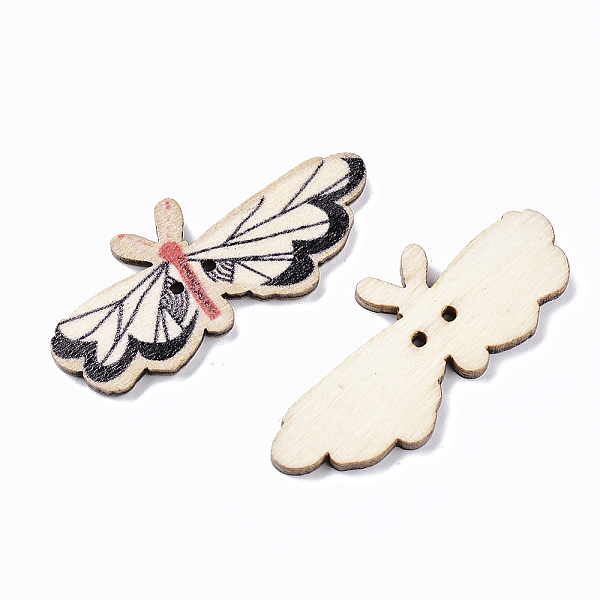 PandaHall 2-Hole Wooden Buttons, Single-Sided Printed, Butterfly, Black, 22x51x3mm, Hole: 1.6mm Wood Butterfly Black
PandaHall 2-Hole Wooden Buttons, Single-Sided Printed, Butterfly, Black, 22x51x3mm, Hole: 1.6mm Wood Butterfly Black