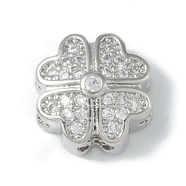 PandaHall Rack Plating Brass Micro Pave Clear Cubic Zirconia Beads, Long-Lasting Plated, Lead Free & Cadmium Free, Clover, Platinum...
PandaHall Rack Plating Brass Micro Pave Clear Cubic Zirconia Beads, Long-Lasting Plated, Lead Free & Cadmium Free, Clover, Platinum...