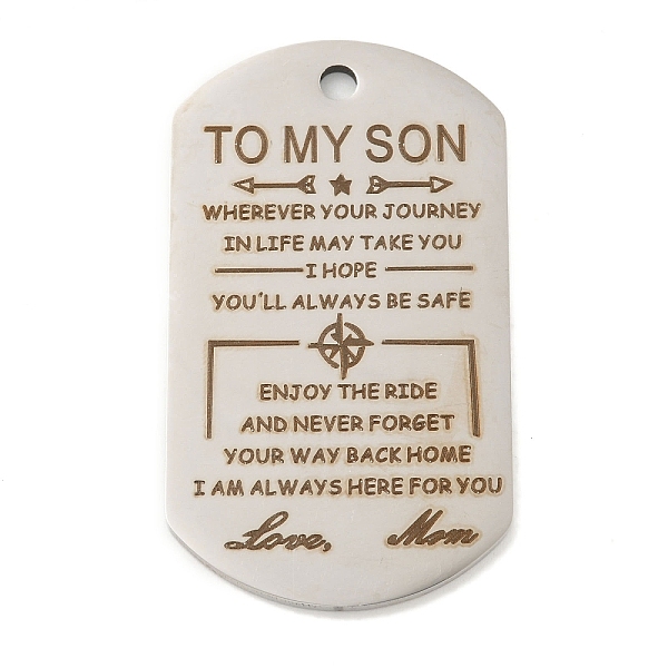 PandaHall 201 Stainless Steel Pendants, Praise Message Charms, Oval with Word Charms, Stainless Steel Color, 49x28x2mm, Hole: 3mm 201...
PandaHall 201 Stainless Steel Pendants, Praise Message Charms, Oval with Word Charms, Stainless Steel Color, 49x28x2mm, Hole: 3mm 201...