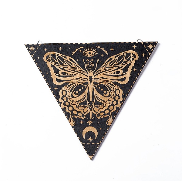 PandaHall Triangle Rustic Boho Wooden Wall-Mounted Decorations, Sun Moon Wall Sign for Home Bedroom, with Platinum Plated Iron Findings..., Black
PandaHall Triangle Rustic Boho Wooden Wall-Mounted Decorations, Sun Moon Wall Sign for Home Bedroom, with Platinum Plated Iron Findings..., Black