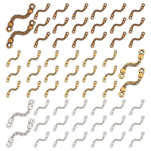 PandaHall SUNNYCLUE 300Pcs 3 Color Tibetan Style Alloy Bar Links/Connectors, Lead Free and Cadmium Free, Twist, Mixed Color, 100pcs/color...
PandaHall SUNNYCLUE 300Pcs 3 Color Tibetan Style Alloy Bar Links/Connectors, Lead Free and Cadmium Free, Twist, Mixed Color, 100pcs/color...