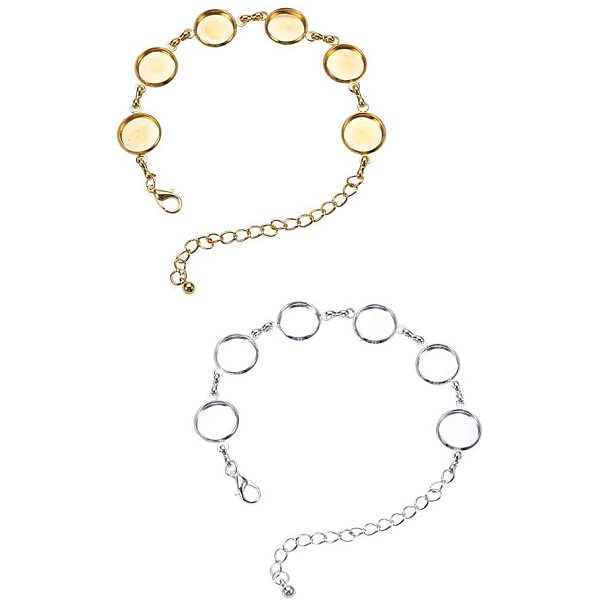 PandaHall Brass Bracelet Making, Flat Round, Silver & Golden, Mixed Color, 8-1/8x1/2x1/8 inch(20.7x1.4x0.4cm) Brass
PandaHall Brass Bracelet Making, Flat Round, Silver & Golden, Mixed Color, 8-1/8x1/2x1/8 inch(20.7x1.4x0.4cm) Brass