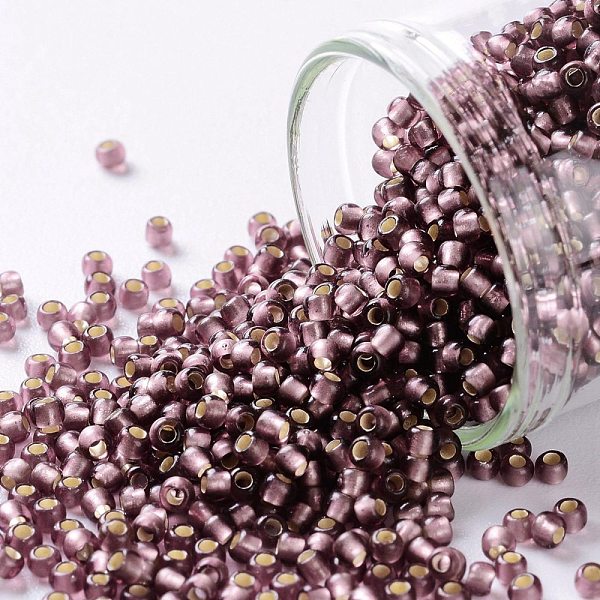 PandaHall TOHO Round Seed Beads, Japanese Seed Beads, (26BF) Matte Silver Lined Medium Amethyst, 11/0, 2.2mm, Hole: 0.8mm, about 5555pcs/50g..., Purple
PandaHall TOHO Round Seed Beads, Japanese Seed Beads, (26BF) Matte Silver Lined Medium Amethyst, 11/0, 2.2mm, Hole: 0.8mm, about 5555pcs/50g..., Purple
