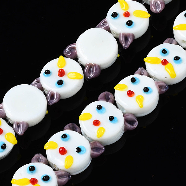 PandaHall Handmade Bumpy Lampwork Beads Strands, Cat, White, 18x15.5x8mm, Hole: 1.5mm, about 30pcs/strand, 19.13 inch(48.6cm) Lampwork Cat...
PandaHall Handmade Bumpy Lampwork Beads Strands, Cat, White, 18x15.5x8mm, Hole: 1.5mm, about 30pcs/strand, 19.13 inch(48.6cm) Lampwork Cat...
