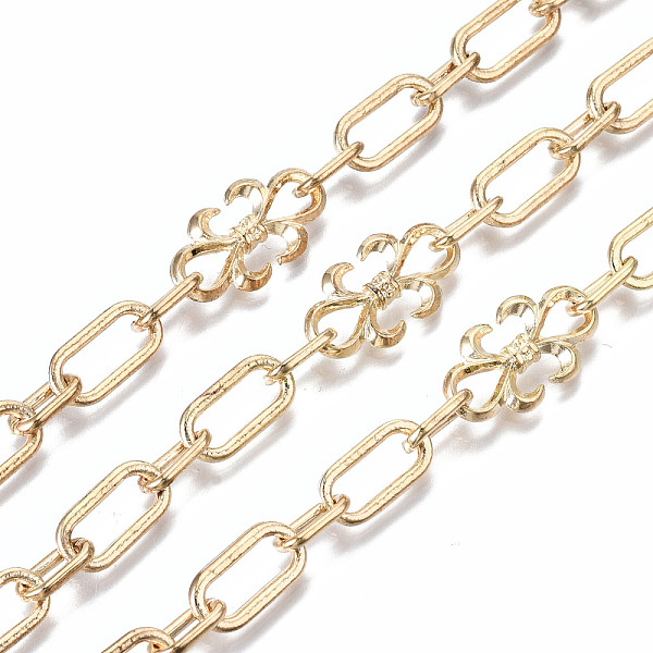 PandaHall Alloy Paperclip Chains, Drawn Elongated Cable Chains, Fleur De Lis Link Chains, Long-Lasting Plated, Unwelded, Cadmium Free &...
PandaHall Alloy Paperclip Chains, Drawn Elongated Cable Chains, Fleur De Lis Link Chains, Long-Lasting Plated, Unwelded, Cadmium Free &...