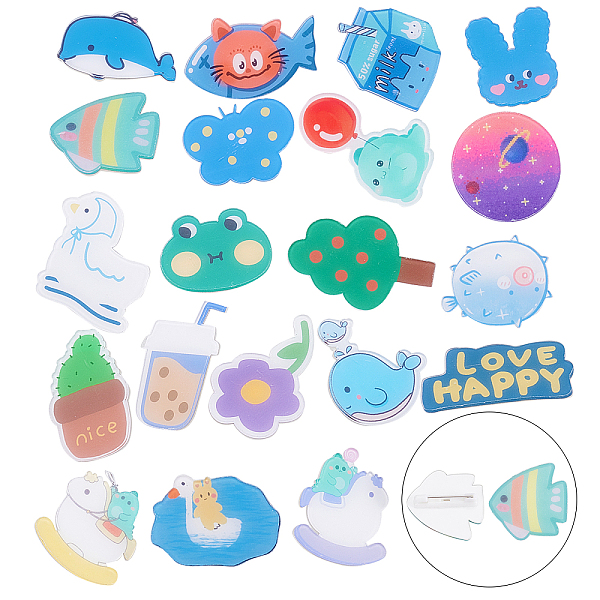 PandaHall Acrylic Safety Brooches, with Iron Pin, Mixed Shapes, Mixed Color, 20pcs/box Acrylic Multicolor
PandaHall Acrylic Safety Brooches, with Iron Pin, Mixed Shapes, Mixed Color, 20pcs/box Acrylic Multicolor