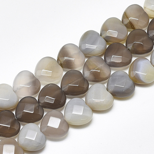 PandaHall Natural Grey Agate Beads Strands, Faceted, Heart, 14.5~15x15~15.5x7~8mm, Hole: 1.2mm, about 14pcs/strand, 7.6 inch Grey Agate...
PandaHall Natural Grey Agate Beads Strands, Faceted, Heart, 14.5~15x15~15.5x7~8mm, Hole: 1.2mm, about 14pcs/strand, 7.6 inch Grey Agate...